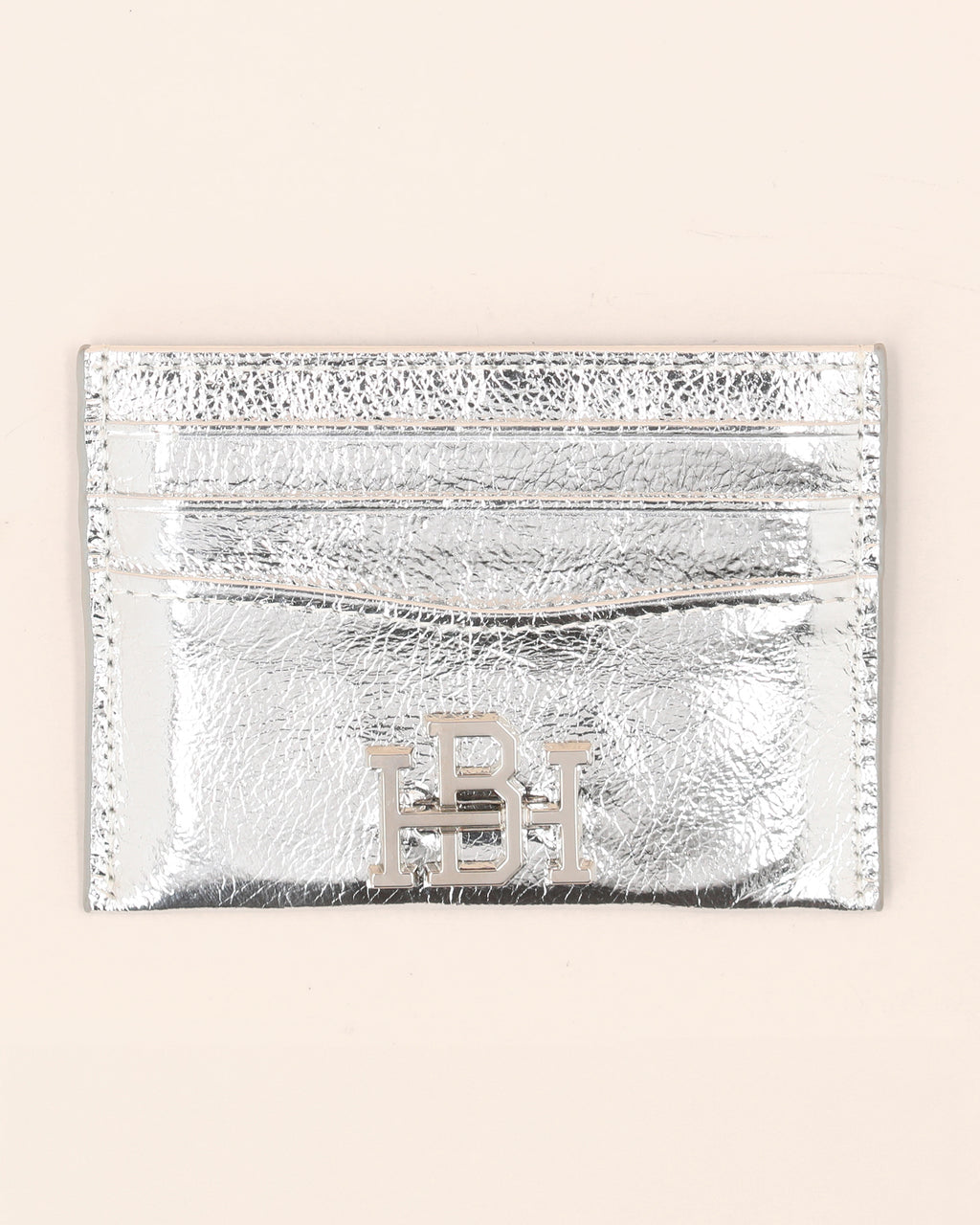METALLIC SILVER CARDHOLDER