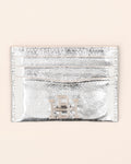 METALLIC SILVER CARDHOLDER