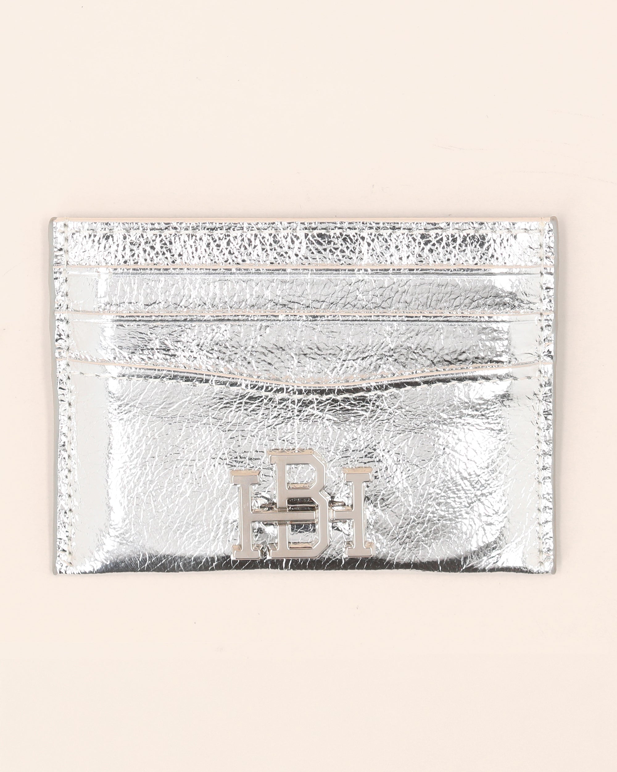 METALLIC SILVER CARDHOLDER